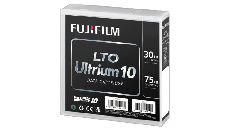 O armazenamento em tape Fujifilm LTO Ultrium 10 reforça a resiliência e a proteção contra ciber crimes